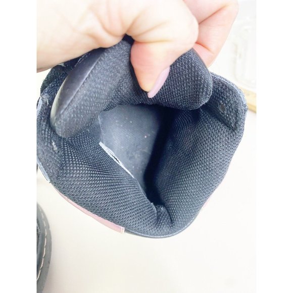 Nike Air Women Sz 8.5 Black Pink Metallic Swoosh High Top Athletic Sneaker Shoes - Picture 8 of 10